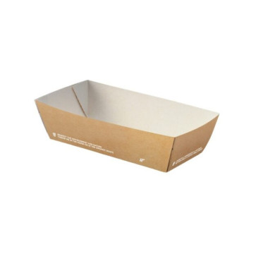 Barquette jetable à friture Moyenne 16x9x4,5 cm - 50 pièces - Ecobioshopping  au meilleur prix sur Restock CHR