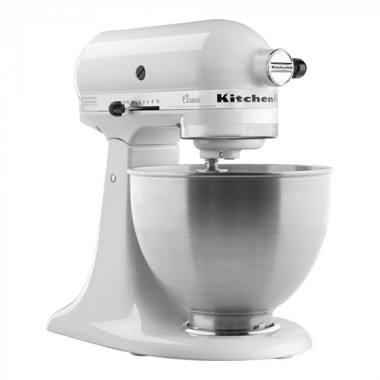 Batteur mélangeur professionnel 4,2 litres - Blanc - Série K45 - KitchenAid  au meilleur prix sur Restock CHR