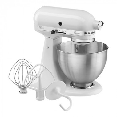 Batteur mélangeur professionnel 4,2 litres - Blanc - Série K45 - KitchenAid  au meilleur prix sur Restock CHR