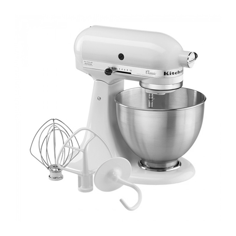 Batteur mélangeur professionnel 4,2 litres - Blanc - Série K45 - KitchenAid  au meilleur prix sur Restock CHR