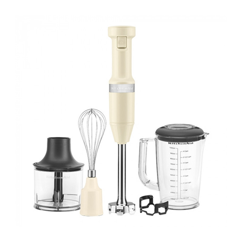 Mixeur plongeant et fouet combinés 20 cm - Crème - KitchenAid  au meilleur prix sur Restock CHR
