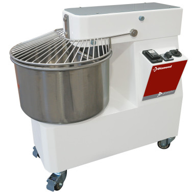 Pétrin à spirale 53 litres 2 vitesses timer sur roues - Diamond  au meilleur prix sur Restock CHR