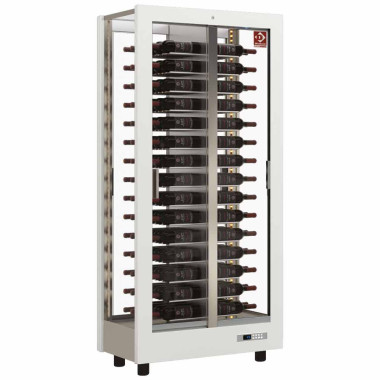 Ensemble vitrine traversante et déco blanc - Diamond  au meilleur prix sur Restock CHR