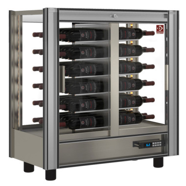 Vitrine réfrigérée à  vins l 216 - traversante - modulable - Diamond  au meilleur prix sur Restock CHR