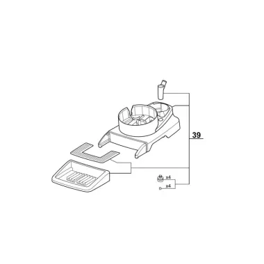 Kit socle  ramasse gouttes XL  bec long - Robot Coupe  au meilleur prix sur Restock CHR
