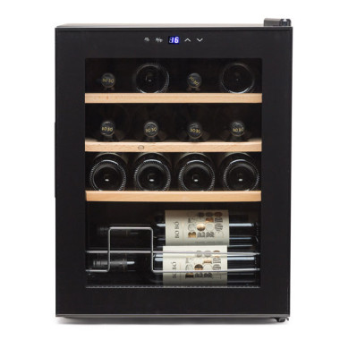 Cave à vin noire de 16 bouteilles - Vinobox  au meilleur prix sur Restock CHR