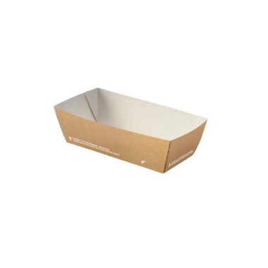 Barquette jetable pour friture Petite 12x6,8x4,5 cm - 50 pièces - Ecobioshopping  au meilleur prix sur Restock CHR