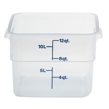 Boîte à provisions carrée Camsquare - 25.6x31x21 cm - Translucide - Lot de 6 - Cambro  au meilleur prix sur Restock CHR