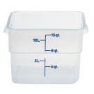 Boîte à provisions carrée Camsquare - 25.6x31x21 cm - Translucide - Lot de 6 - Cambro  au meilleur prix sur Restock CHR