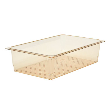 Bac égouttoir GN 1/1 - Haute t° - 40.5 x 40.5 cm - Ambre - Lot de 6 - Cambro  au meilleur prix sur Restock CHR