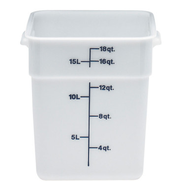 Boîte à provisions carrée Camsquare - 25.6x31x32 cm - Blanc - Lot de 6 - Cambro  au meilleur prix sur Restock CHR