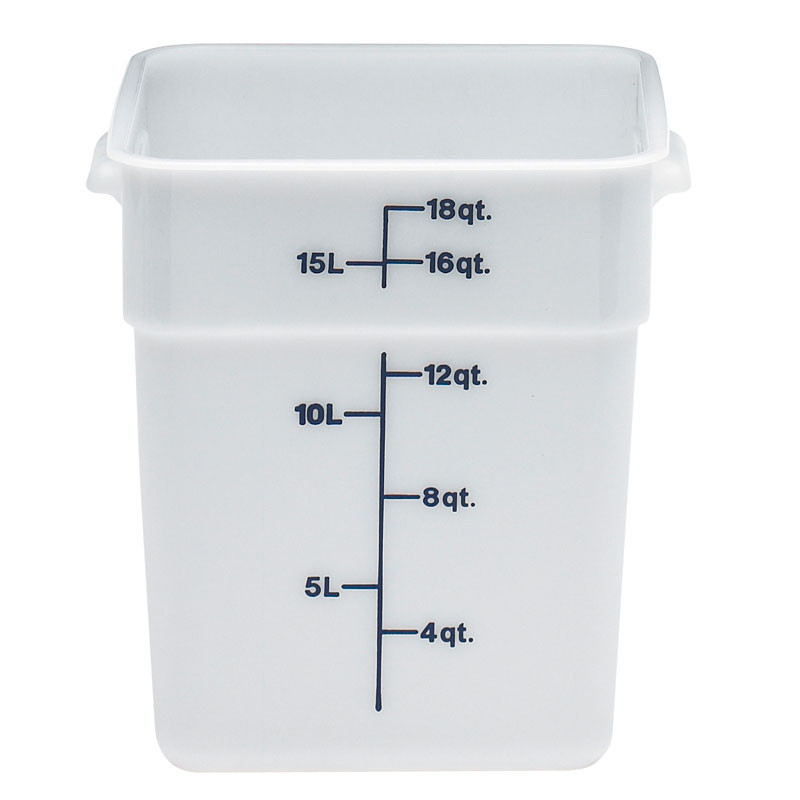 Boîte à provisions carrée Camsquare - 25.6x31x32 cm - Blanc - Lot de 6 - Cambro  au meilleur prix sur Restock CHR
