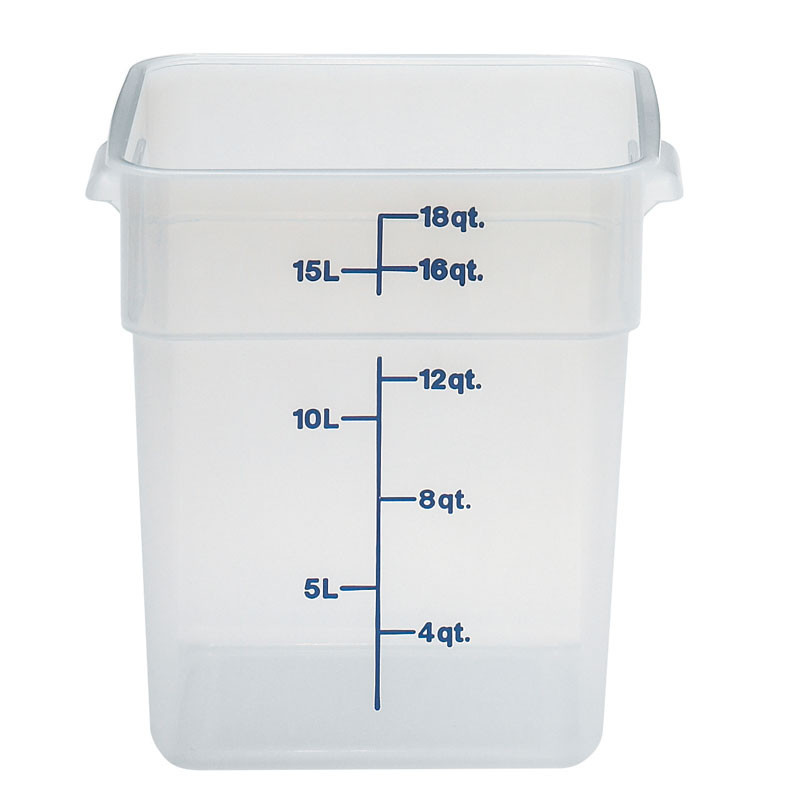 Boîte à provisions carrée Camsquare - 25.6x31x32 cm - Translucide - Lot de 6 - Cambro  au meilleur prix sur Restock CHR