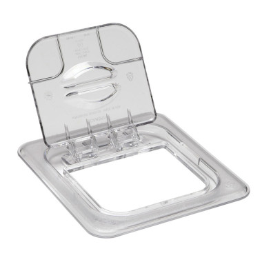Couvercle Basculant FlipLid GN 1/6 - 16.2 x 17.6 cm - Transparent - Lot de 6 - Cambro  au meilleur prix sur Restock CHR