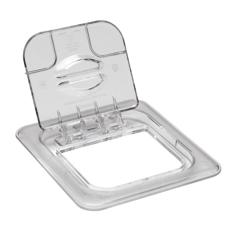Couvercle Basculant FlipLid GN 1/6 - 16.2 x 17.6 cm - Transparent - Lot de 6 - Cambro  au meilleur prix sur Restock CHR