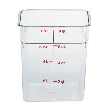 Boîte carrée Polycarbonate 7.6L - 21.5 x 21.5 x 23 cm - Lot de 6 - Cambro  au meilleur prix sur Restock CHR