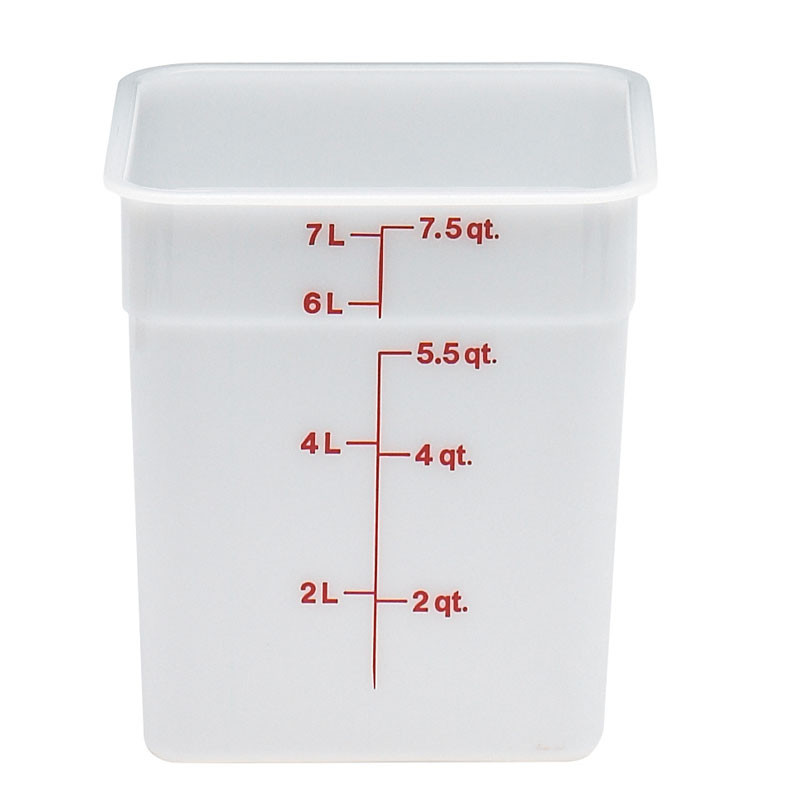 Boîte à provisions carrée Camsquare - 21.5x21.5x21 cm - Blanc - Lot de 6 - Cambro  au meilleur prix sur Restock CHR
