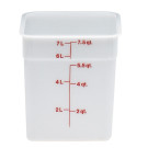Boîte à provisions carrée Camsquare - 21.5x21.5x21 cm - Blanc - Lot de 6 - Cambro  au meilleur prix sur Restock CHR