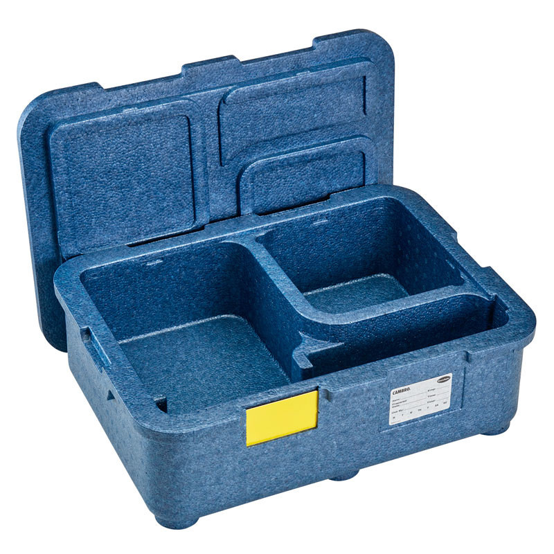 Boîte de livraison repas - 4 compartiments - 48 x 35 x 16.7 cm / 42 x 29 x 11 cm - Cambro  au meilleur prix sur Restock CHR