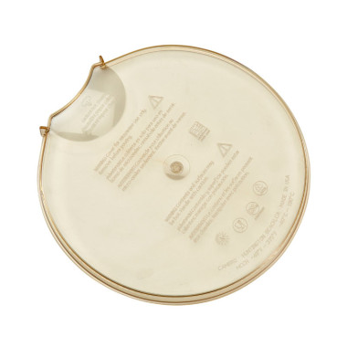 Couvercle anti-éclaboussures pour 200MCH et 400MCH - 19 x 19 x 2.5 cm - Ambre - Cambro  au meilleur prix sur Restock CHR