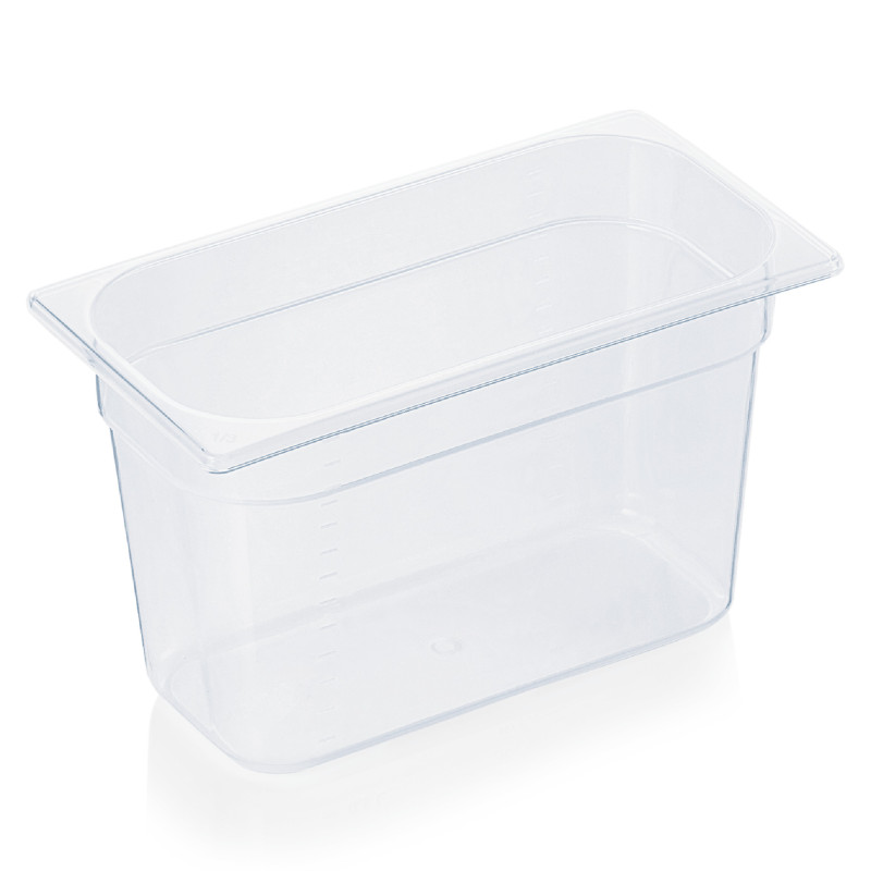 Bac GN 1/3 polypropylène H 200 mm 7,1 ltr transparent GN 84 professionnel - Was Germany  au meilleur prix sur Restock CHR