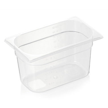 Bac GN 1/4 polypropylène H 150 mm 3,8 ltr transparent GN 84 professionnel - Was Germany  au meilleur prix sur Restock CHR