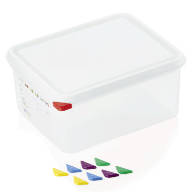 Bac GN 1/2 polypropylène H 150 mm 10 ltr avec couvercle (x6) GN 86 professionnel - Was Germany  au meilleur prix sur Restock CHR