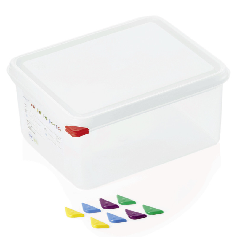 Bac GN 1/2 polypropylène H 150 mm 10 ltr avec couvercle (x6) GN 86 professionnel - Was Germany  au meilleur prix sur Restock CHR