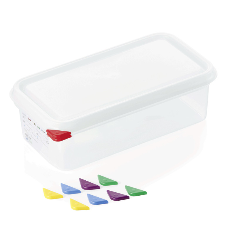 Bac GN 1/3 polypropylène H 100 mm 4 ltr avec couvercle (x6) GN 86 professionnel - Was Germany  au meilleur prix sur Restock CHR