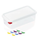 Bac GN 1/3 polypropylène H 100 mm 4 ltr avec couvercle (x6) GN 86 professionnel - Was Germany  au meilleur prix sur Restock CHR
