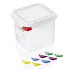 Bac GN 1/6 polypropylène H 150 mm 2,6 ltr avec couvercle (x6) GN 86 professionnel - Was Germany  au meilleur prix sur Restock CH