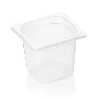 Bac GN 1/6 polypropylène H 150 mm 2 ltr transparent GN 89 professionnel - Was Germany  au meilleur prix sur Restock CHR