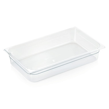 Bac GN 1/1 polycarbonate H 65 mm 9 ltr transparent GN 94 professionnel - Was Germany  au meilleur prix sur Restock CHR