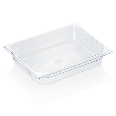 Bac GN 1/2 polycarbonate H 65 mm 4 ltr transparent GN 94 professionnel - Was Germany  au meilleur prix sur Restock CHR