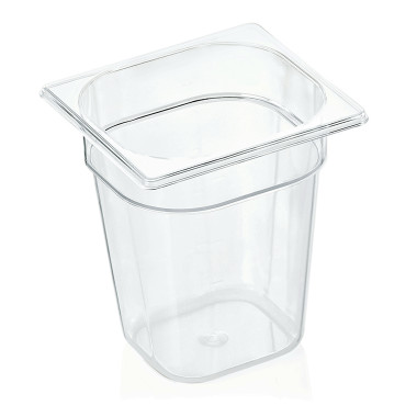 Bac GN 1/6 polycarbonate H 200 mm 2,8 ltr transparent GN 94 professionnel - Was Germany  au meilleur prix sur Restock CHR