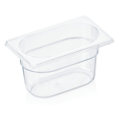 Bac GN 1/9 polycarbonate H 100 mm 0,9 ltr transparent GN 94 professionnel - Was Germany  au meilleur prix sur Restock CHR