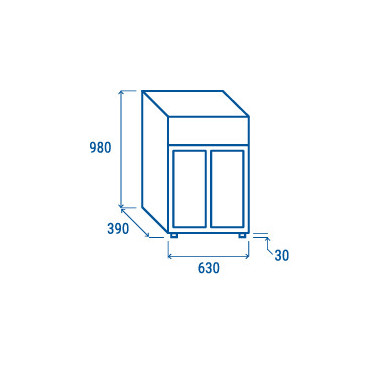 Réfrigérateur à boissons de comptoir 85 litres DC 85S - Cool Head  au meilleur prix sur Restock CHR