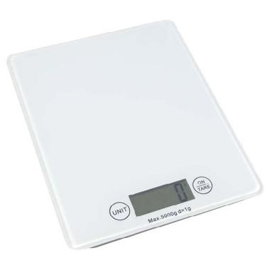 Balance cuisine - 5kg/2g - 206x165x20mm - Verre - 4745BO - Saro  au meilleur prix sur Restock CHR