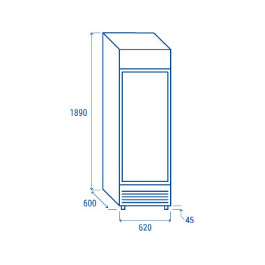 Réfrigérateur à boissons 350 litres DC 350C - Cool Head  au meilleur prix sur Restock CHR