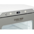Armoire réfrigérée positive 200 L - Porte vitrée LED - Thermostat numérique - 2 étagères réglables - Cool Head  au meilleur prix