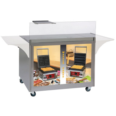 Meuble à gaufres en inox à roulettes - Diamond  au meilleur prix sur Restock CHR