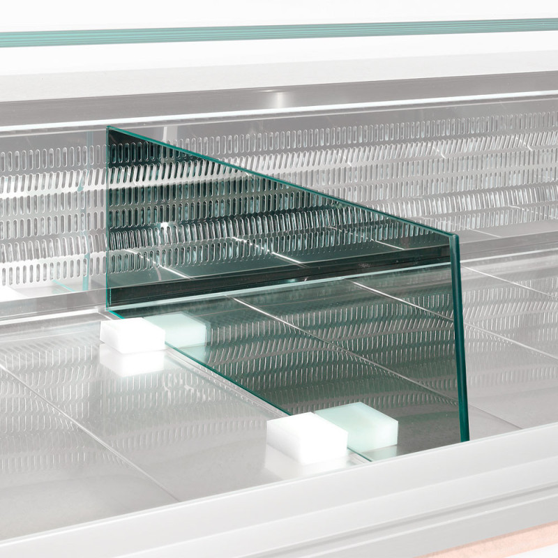 Séparation exposition en verre l.860mm - Diamond  au meilleur prix sur Restock CHR