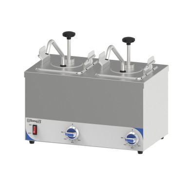 Pompe à sauce chauffante double - GN 1/6 - 2x2,5L - 400W - Casselin  au meilleur prix sur Restock CHR