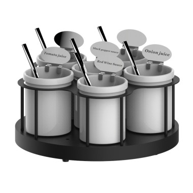 Support à sauces rotatif - 6x1,25L - Casselin  au meilleur prix sur Restock CHR