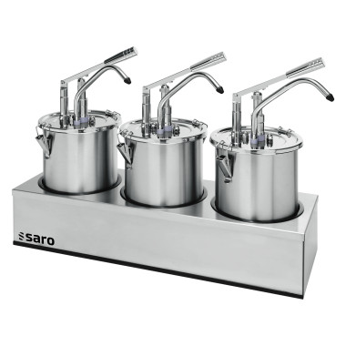 Distributeur sauce PD-003 - Set 3 pièces - Dosage max 40ml - Support inclus - Saro  au meilleur prix sur Restock CHR