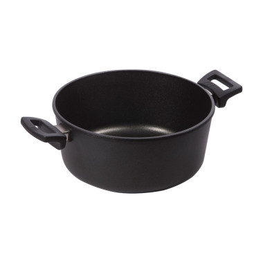 Casserole - Ø240mm - Couvercle verre - Antiadhésif - Compatible four 240°C - Saro  au meilleur prix sur Restock CHR
