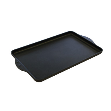 Plaque grill - 430x280mm - Surface lisse - Antiadhésif - Compatible four 240°C - Saro  au meilleur prix sur Restock CHR
