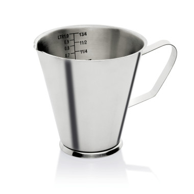 Acier inox chrome-nickel Pichet gradué sur pied 17,5 cm 2 ltr inox professionnel - Was Germany  au meilleur prix sur Restock CHR