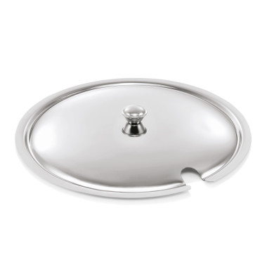 Acier inox chrome-nickel Couvercle pour soupière 1475300 avec encoche pour cuillère inox professionnel - Was Germany  au meilleu