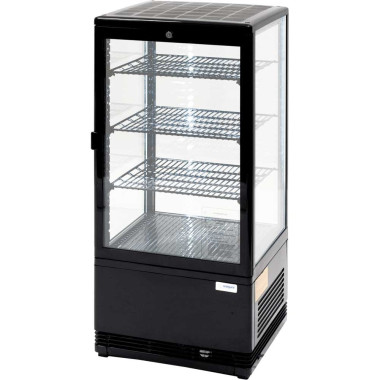 Vitrine 78 litres noire avec éclairage LED - Stalgast  au meilleur prix sur Restock CHR